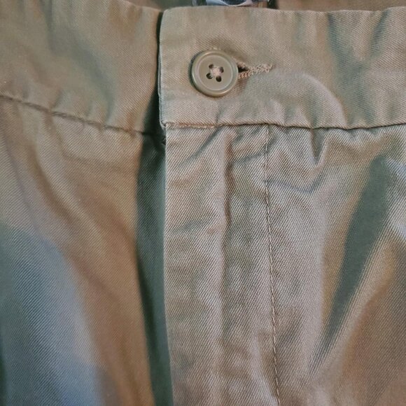 GAP Beige Khaki Cropped Pants Capris Grandpacore Preppy Academia - Picture 3 of 7